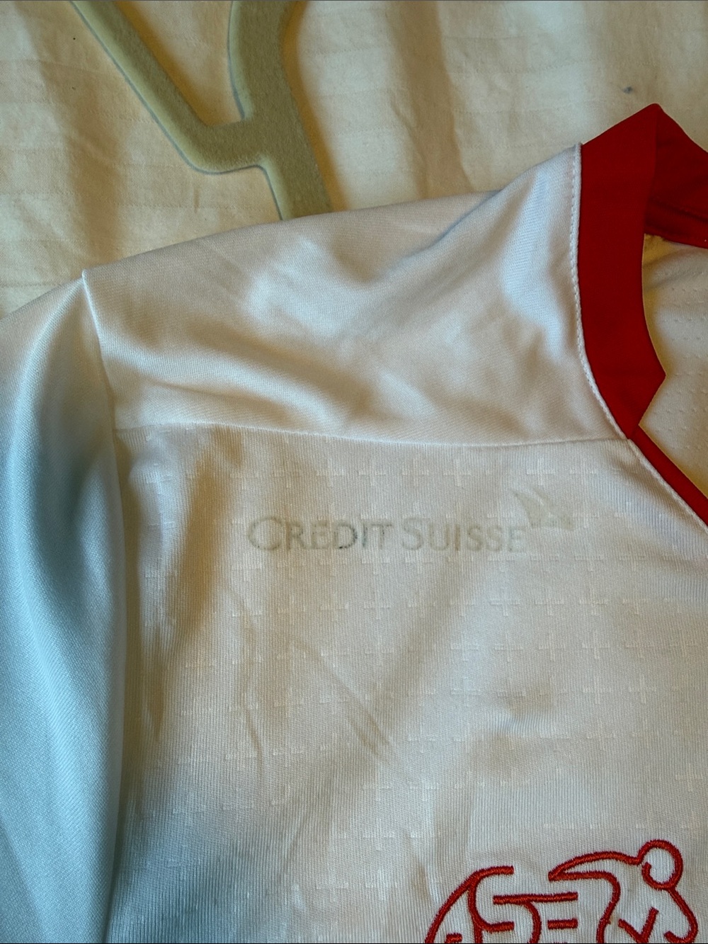 Puma Men’s Switzerland Football Jersey — White with Red Accents - Picture 6 of 6